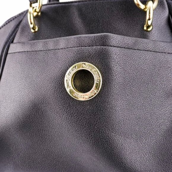 JUICY COUTURE Black Pebbled Leather Handbag - Picture 10 of 14